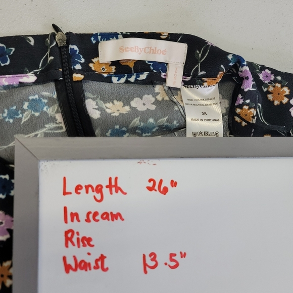 See by Chloé Floral Print Midi Length asymmetrical Skirt - Picture 13 of 13